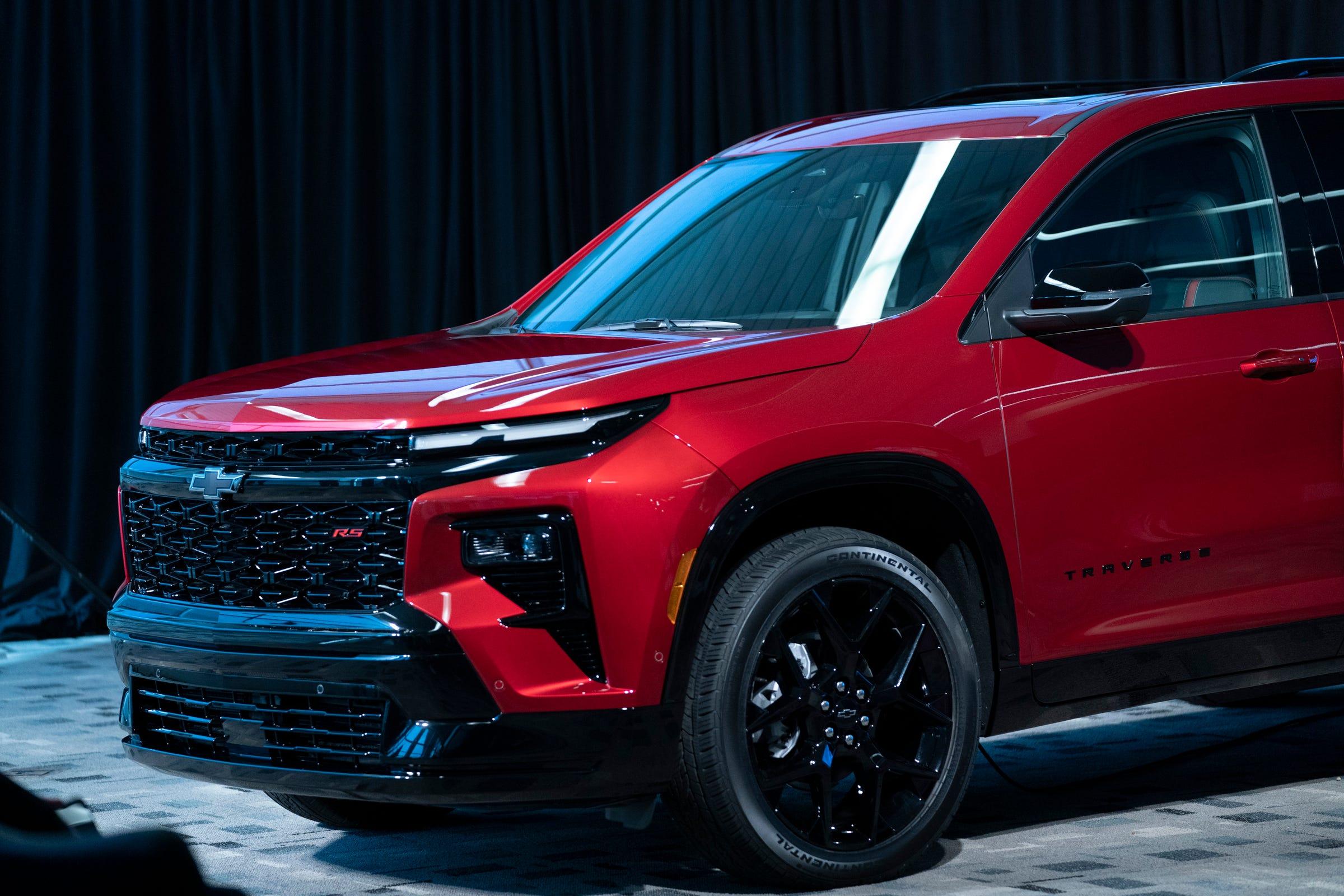 The new 2024 Chevrolet Traverse RS was revealed during an event at the Lansing Delta Assembly Plant in Lansing on Monday, July 17, 2023.