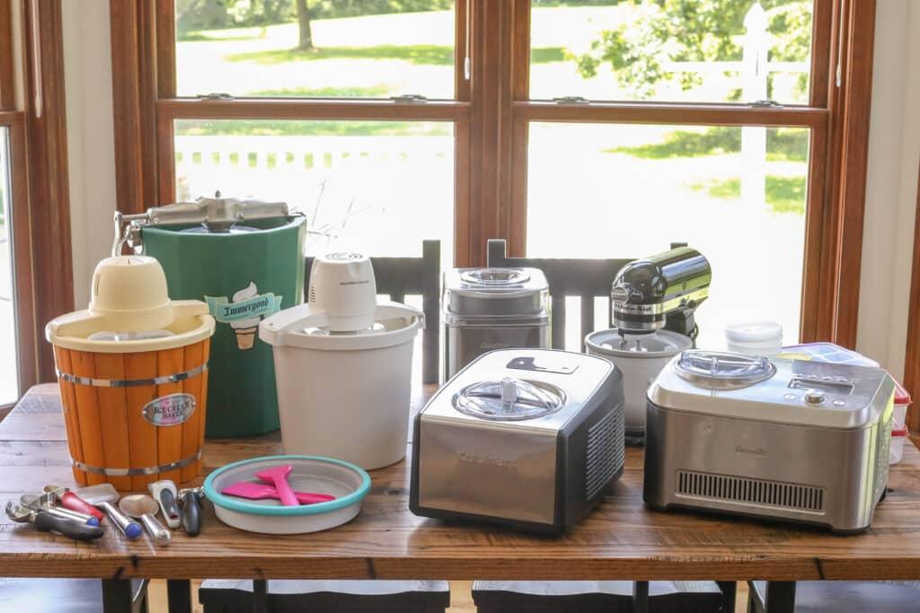 Ice Cream Maker Review - every kind of ice cream maker, scoop, and storage containers